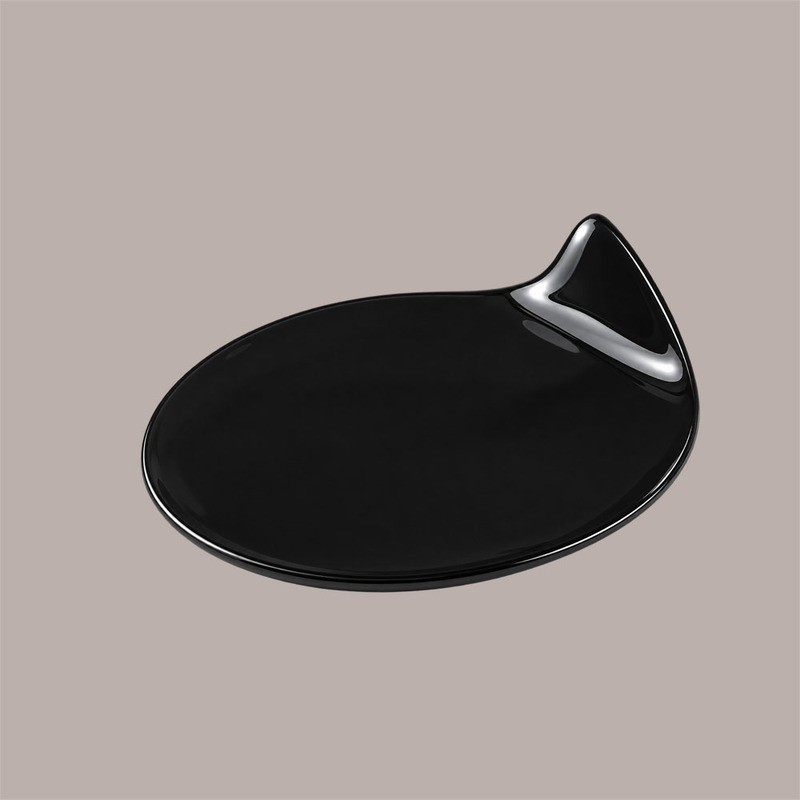 Vassoio Mini Monoporzione Gogo Rotondo Nero Dm90 mm 40 pezzi [bd642f1a]