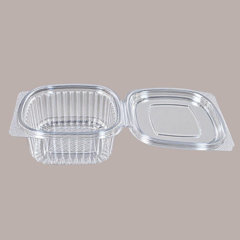 Vaschetta + Coperchio PET Rettangolare Trasparente 750cc 50 Pz [cf540ddb]