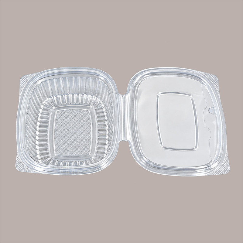 Vaschetta + Coperchio PET Rettangolare Trasparente 750cc 50 Pz [de9a4360]