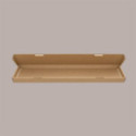 Scatola Cartoncino Liscio Avana Porta Salmone Trancio 700x250H40mm 10 Pz [90c24642]
