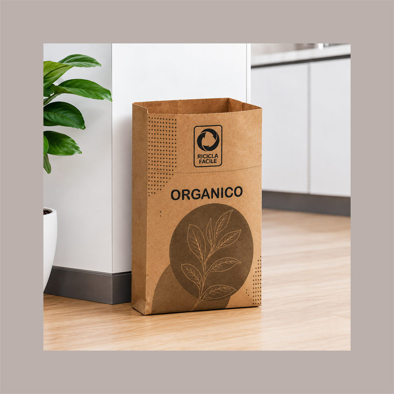 Sacchi Carta per Raccolta Differenziata Umido Organico 8 Lt 150 Pezzi [fa820692]