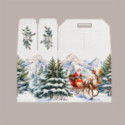 Scatola Porta Panettone Bottiglia Valigetta in Cartoncino grafica PAESAGGIO Natalizio 33x25H35 cm 10 pezzi [83aef392]