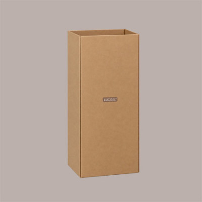 Fondo Cestino Raccolta Differenziata in Carta Automontante Avana 38x38 H 77 cm 2 pezzi [e77fb352]