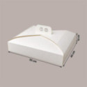 Scatola Porta Torta BIANCO DAMASCO 45x55H10 cm Cartoncino Alimentare 5 Pz [06b1f049]