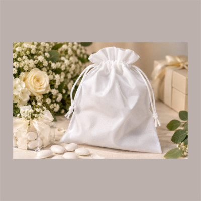 Sacchetto TNT BIANCO con Laccio di Chiusura Ideale per Panettone 30x40 cm 20 Pz [0c747cb0]