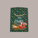 Porta Panettone Bag Box BABBO NATALE Colori Assortiti con Manici in Cotone e Fondo Largo 24x24H20 cm 12 Pz [6a1d8e6a]