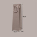 Shopper Porta Bottiglia TORTORA Linea Lusso con Manici 10x9H39 cm 20 pz [d359fe6d]