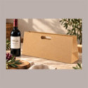 Shopper Lusso Porta Bottiglia Avana Natural Ed in Carta con Manici 35x10H18 cm 20 pz [e3e8e768]
