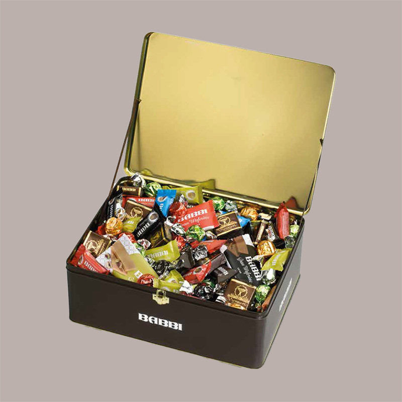 BABBI Bauletto Cesto Millenium Sweet, Specialità Dolciarie Assortite, Waferini Viennesi e Bon Bon, Confezione Regalo  [2885fb7c]