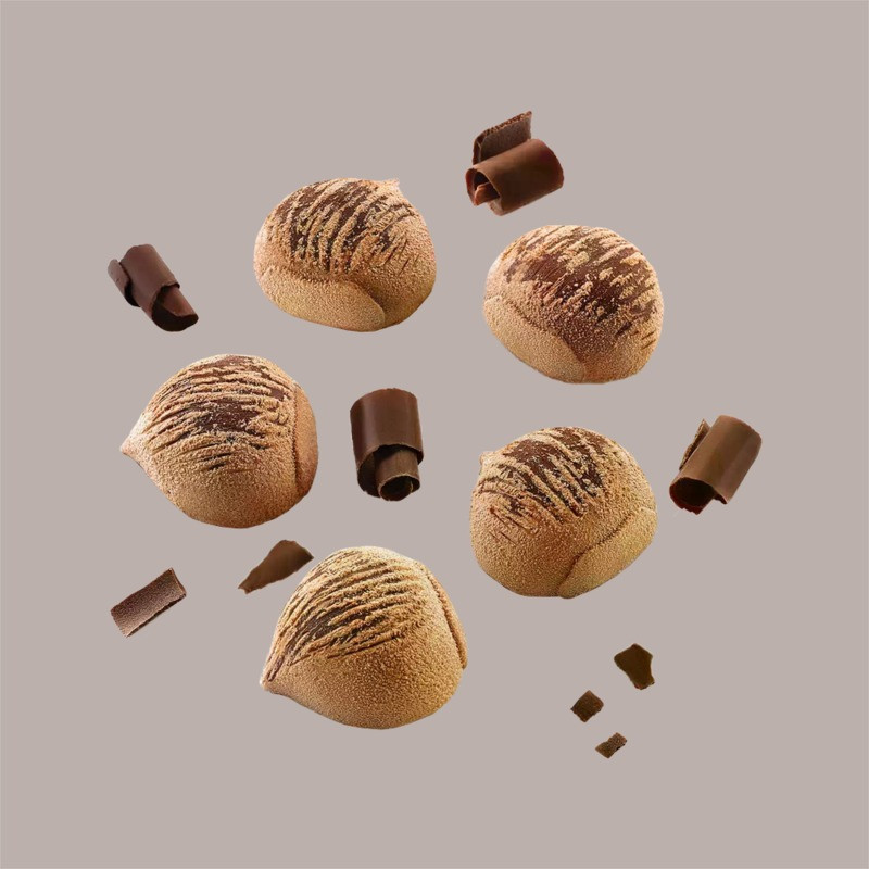 Stampo in silicone 3D per Frutta Realistica Marron Glacè 47x48H25 mm [619c2c1a]