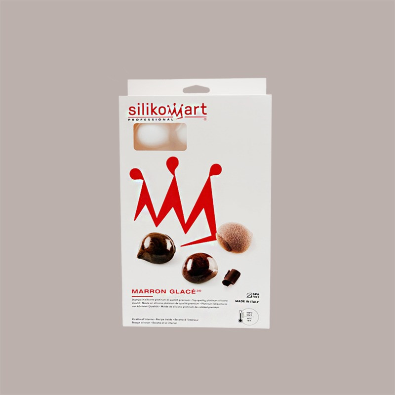 Stampo in silicone 3D per Frutta Realistica Marron Glacè 47x48H25 mm [64cc6b04]