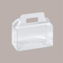 Valigetta Per Confezione Regalo in PET Trasparente 18x9H16 cm x10 Pz [ce75783b]