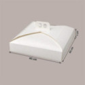 Scatola Porta Torta BIANCO DAMASCO 45x45H7 cm Cartoncino Alimentare 5 Pz [c772af36]